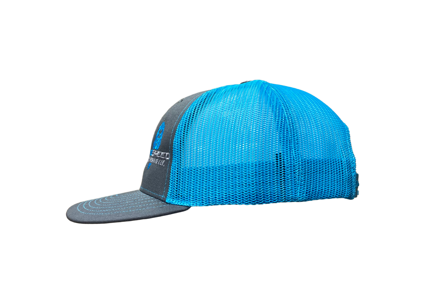 Kingspeed Charcoal and Neon Blue Snapback