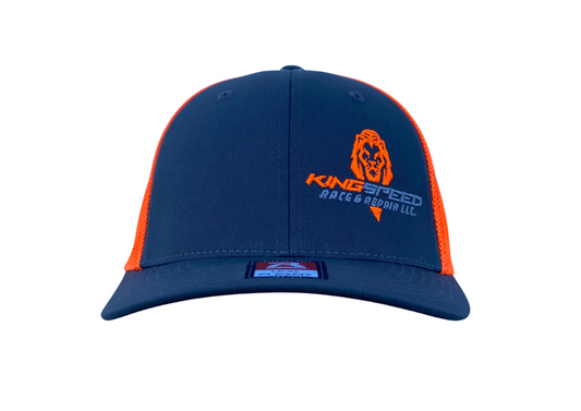 Kingspeed Charcoal and Neon Orange Hat